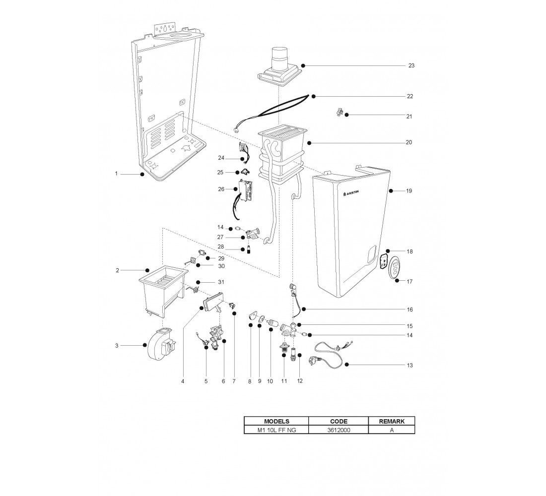 ARISTON M1 10L FF NG